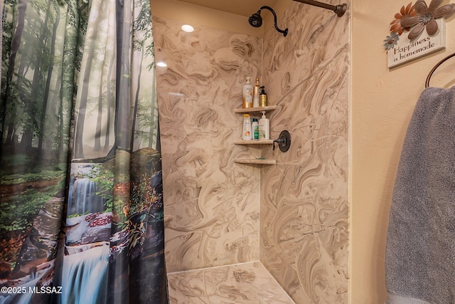 413 N Calle Del Diablo, Green Valley, AZ 85614 - bathroom featuring a shower