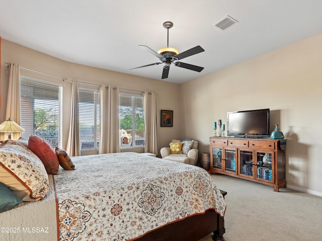 380 E Via Puente De La Lluvia, Sahuarita, AZ 85629 - bedroom featuring carpet flooring, baseboards, and a ceiling fan