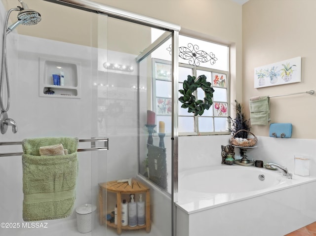 380 E Via Puente De La Lluvia, Sahuarita, AZ 85629 - full bath with a stall shower and a garden tub