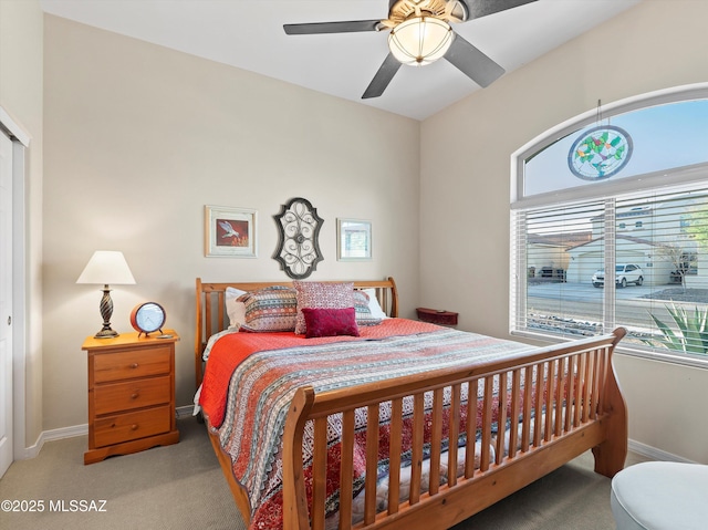 380 E Via Puente De La Lluvia, Sahuarita, AZ 85629 - carpeted bedroom featuring baseboards and ceiling fan