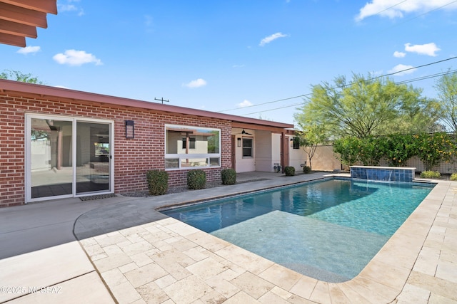 2302 N Norton Ave, Tucson, AZ 85719 - view of swimming pool with a patio and a fenced backyard