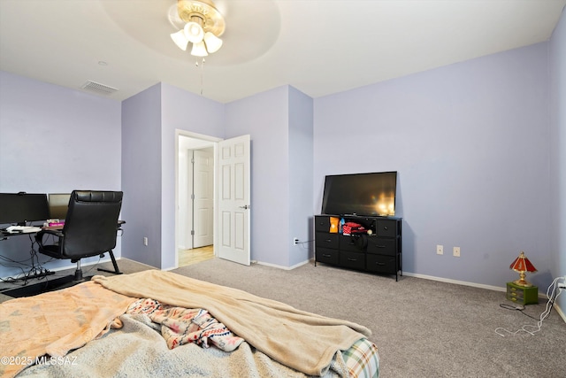 139 W Cheevers St, Vail, AZ 85641 - bedroom with carpet, baseboards, a desk, and a ceiling fan
