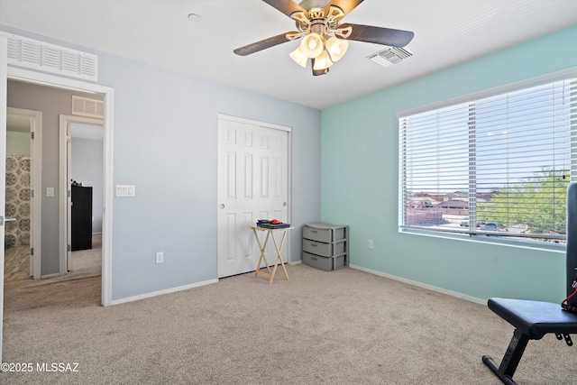 139 W Cheevers St, Vail, AZ 85641 - bedroom featuring carpet floors, baseboards, a closet, and a ceiling fan