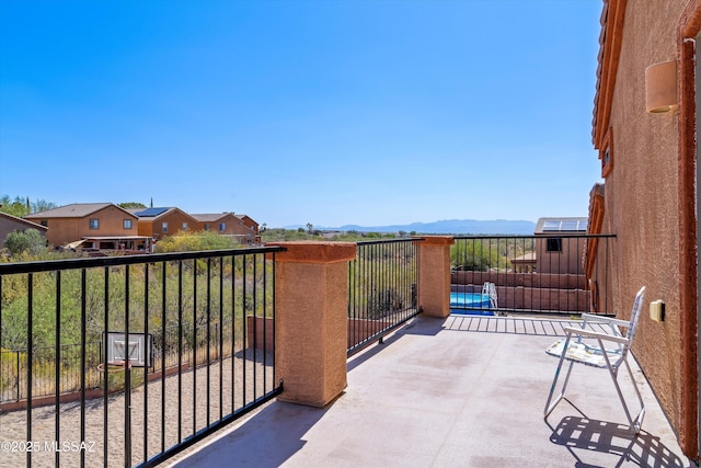 139 W Cheevers St, Vail, AZ 85641 - view of patio with a mountain view and a balcony