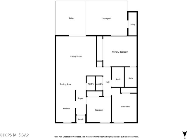 2819 W Jennie Ln, Tucson, AZ 85713 - floor plan / room layout