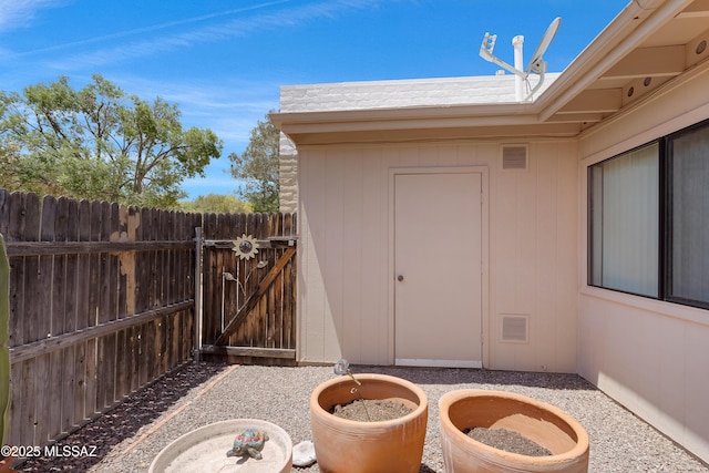 2819 W Jennie Ln, Tucson, AZ 85713 - view of patio / terrace featuring fence and a gate