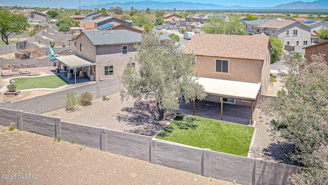 1173 W Calle Vista De Suenos, Sahuarita, AZ 85629 - aerial perspective of suburban area featuring mountains