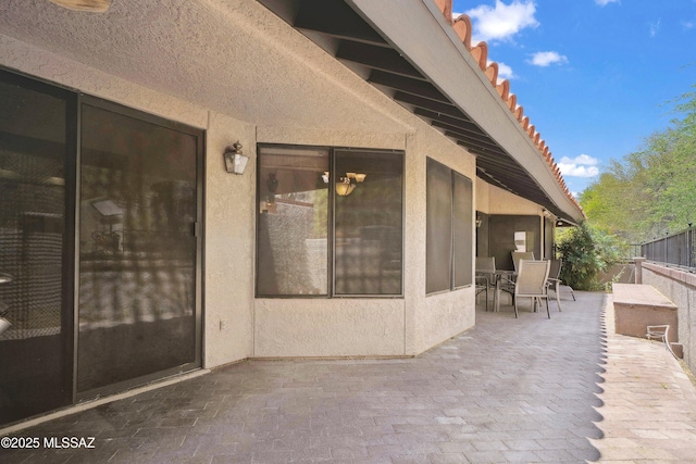 7133 E Grey Fox Ln, Tucson, AZ 85750 - view of patio featuring outdoor dining space