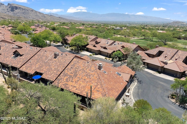 7133 E Grey Fox Ln, Tucson, AZ 85750 - aerial perspective of suburban area with mountains