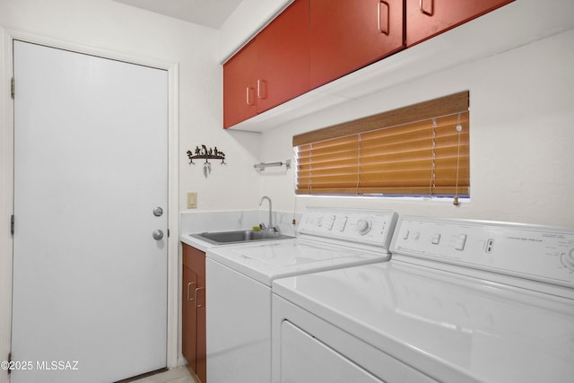 7133 E Grey Fox Ln, Tucson, AZ 85750 - laundry room with cabinet space and independent washer and dryer