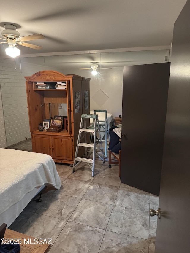1002 S Kolb Rd Unit 2, Tucson, AZ 85710 - bedroom featuring light marble finish flooring