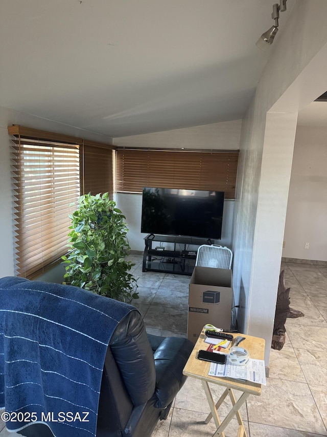 1002 S Kolb Rd Unit 2, Tucson, AZ 85710 - living area with vaulted ceiling