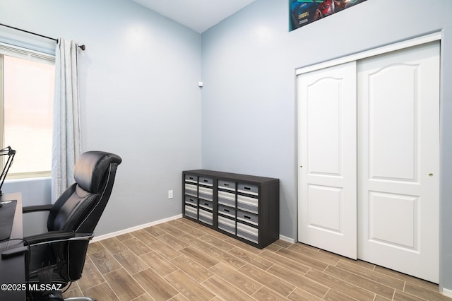 2511 N Avenida Tabica, Green Valley, AZ 85614 - home office featuring light wood-type flooring and baseboards