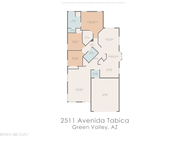 2511 N Avenida Tabica, Green Valley, AZ 85614 - home floor plan