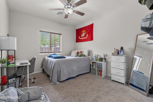 1941 E Greenlee Rd, Tucson, AZ 85719 - bedroom featuring carpet flooring, ceiling fan, and baseboards