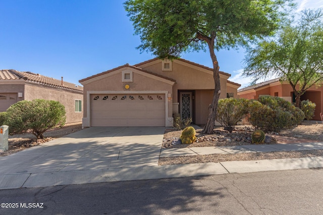 11109 N Rams Horn Trl, Oro Valley, AZ 85737 - ranch-style house with a garage, stucco siding, and driveway