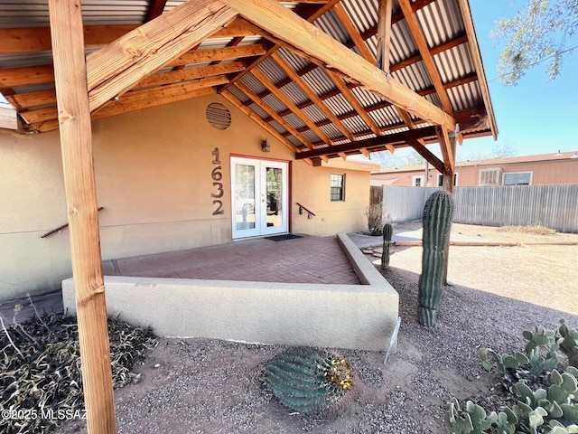 1632 N Columbus Blvd, Tucson, AZ 85712 - view of patio / terrace with french doors