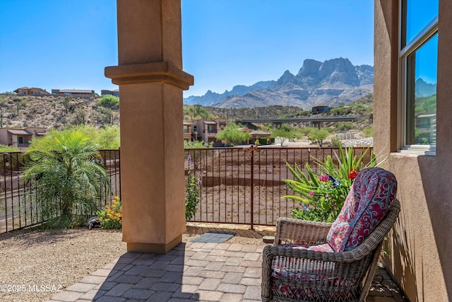 1759 E Via Colomba Bianca, Tucson, AZ 85737 - view of patio / terrace with a mountain view