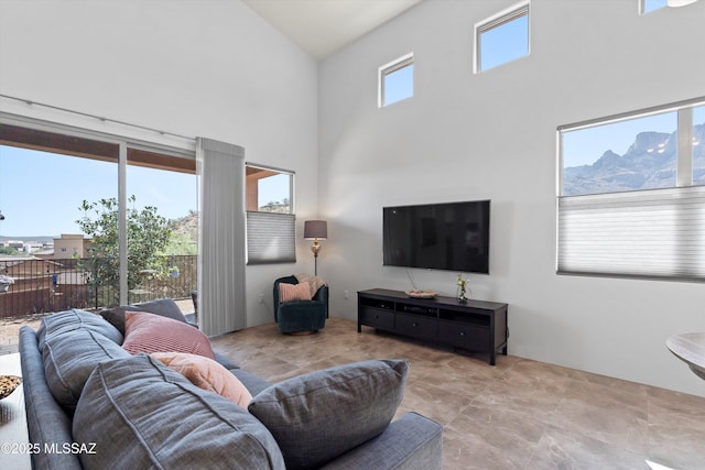 1759 E Via Colomba Bianca, Tucson, AZ 85737 - living area with a towering ceiling