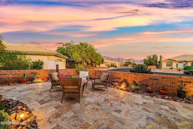 1861 E Crown Ridge Way, Oro Valley, AZ 85755 - view of patio / terrace with an outdoor hangout area