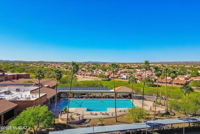 1861 E Crown Ridge Way, Oro Valley, AZ 85755 - community pool featuring a residential view and a mountain view