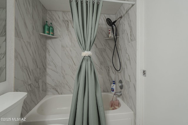 7913 E Colette Cir Unit 44, Tucson, AZ 85710 - bathroom with shower / bath combo with shower curtain and toilet