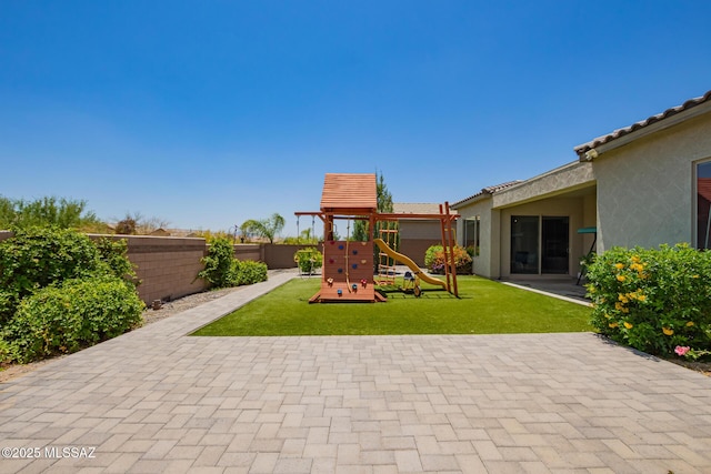 11874 N Raphael Way, Tucson, AZ 85742 - view of patio featuring a playground