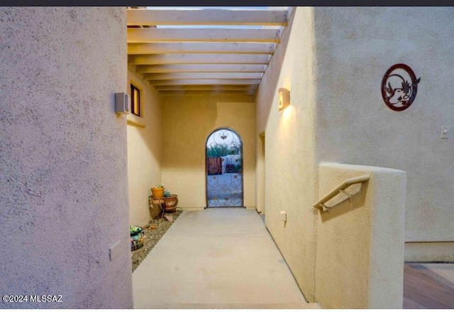 9710 N Cliff View Pl, Oro Valley, AZ 85704 - view of exterior entry with stucco siding