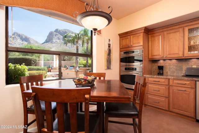 9710 N Cliff View Pl, Oro Valley, AZ 85704 - dining space with a mountain view