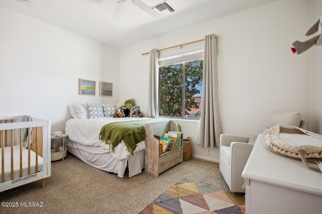 9225 S Summer Breeze Ln, Tucson, AZ 85756 - bedroom featuring carpet flooring and ceiling fan