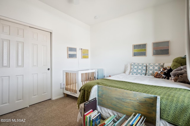 9225 S Summer Breeze Ln, Tucson, AZ 85756 - bedroom with carpet floors, a closet, and baseboards