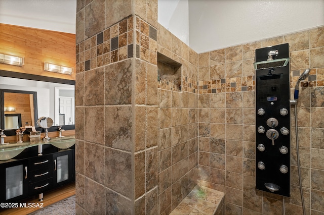9000 N Twain St, Tucson, AZ 85742 - full bath featuring double vanity and tiled shower