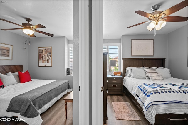 9000 N Twain St, Tucson, AZ 85742 - bedroom featuring wood finished floors and ceiling fan