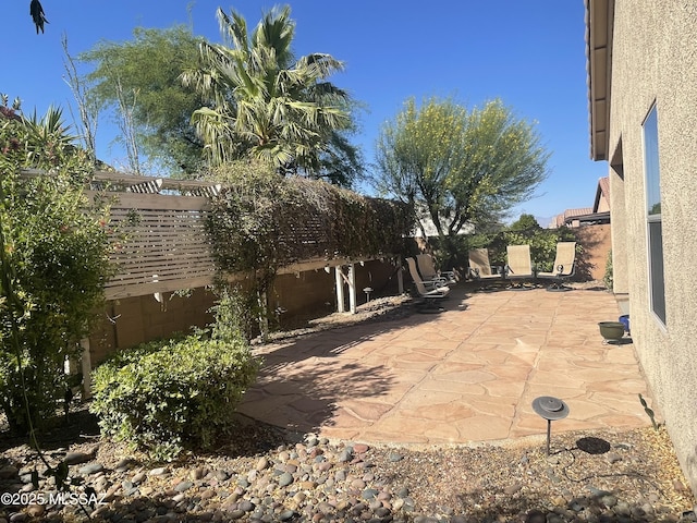 15808 S Via Cayetano, Sahuarita, AZ 85629 - fenced backyard featuring a patio area