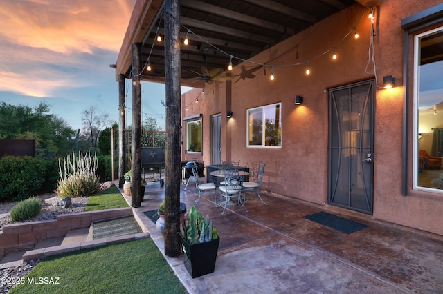 10550 N Lambert Pl, Tucson, AZ 85737 - view of patio with a ceiling fan