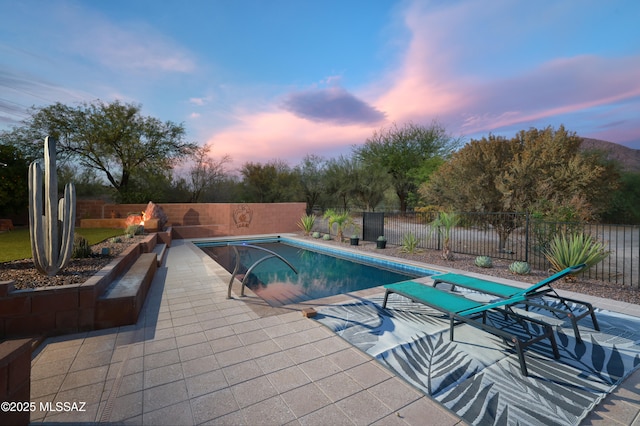 10550 N Lambert Pl, Tucson, AZ 85737 - view of swimming pool with a patio and a fenced backyard