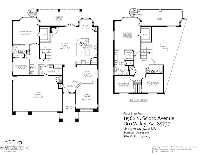 11562 N Scioto Ave, Tucson, AZ 85737 - floor plan / room layout