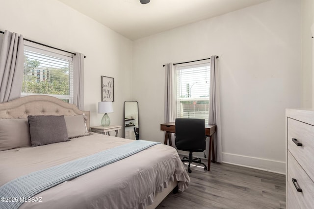 118 N Hoff Ave, Tucson, AZ 85705 - bedroom with multiple windows, wood finished floors, and baseboards