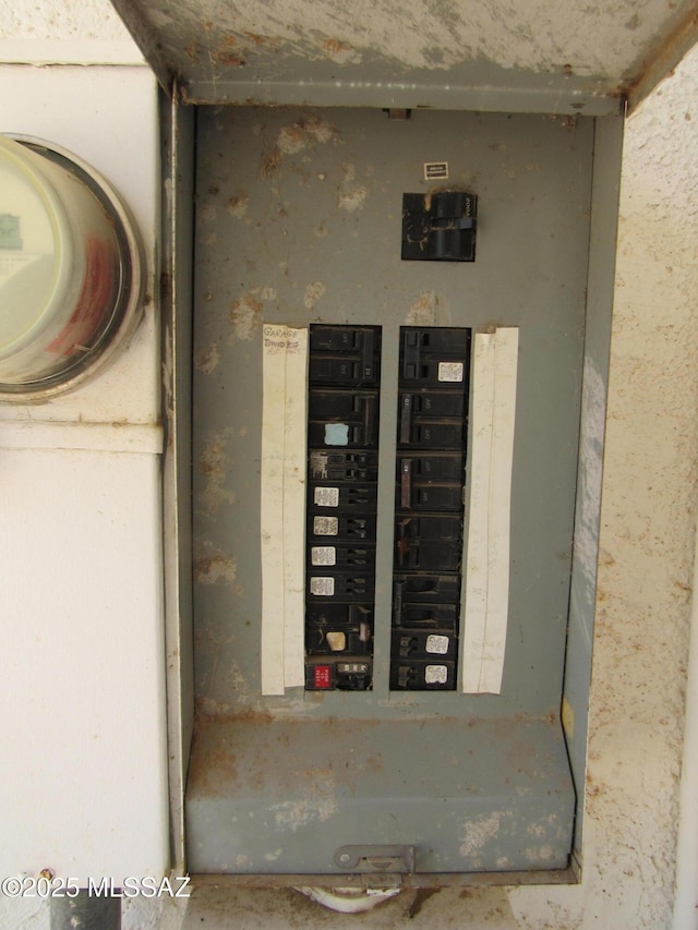 11985 N Cayce Ln, Casa Grande, AZ 85194 - utility room with electric panel and electric meter