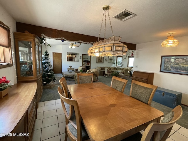 11985 N Cayce Ln, Casa Grande, AZ 85194 - dining room featuring light tile patterned floors and a ceiling fan