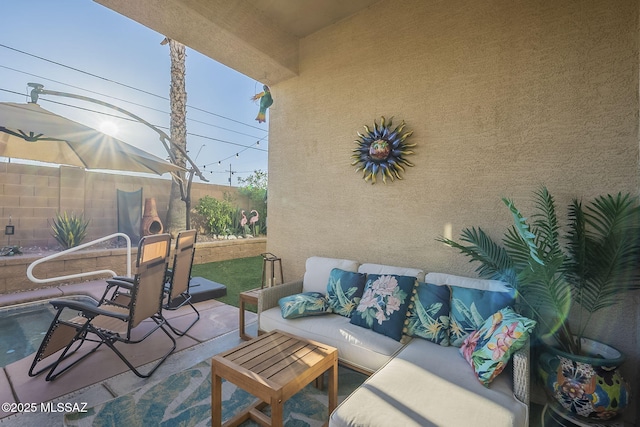 983 N Via Zahara Del Sol, Tucson, AZ 85748 - view of patio / terrace featuring outdoor lounge area