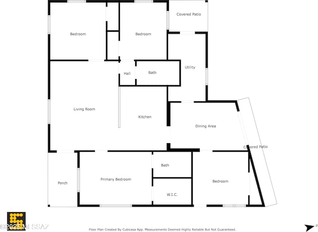 4167 E Los Robles St, Tucson, AZ 85712 - home floor plan
