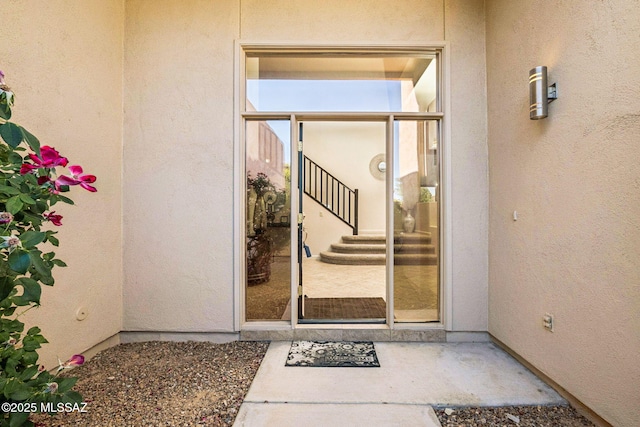 1920 W Canada Hills Dr, Oro Valley, AZ 85737 - property entrance featuring stucco siding