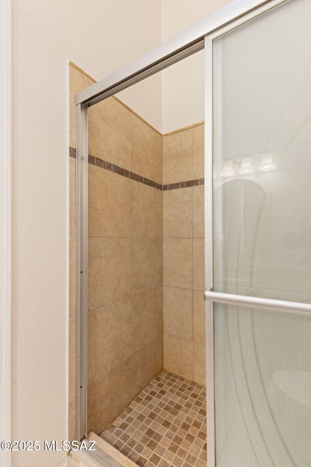 9141 E Bell Cactus Ln, Tucson, AZ 85715 - bathroom featuring a shower stall