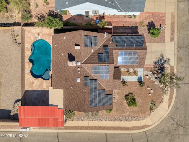 9141 E Bell Cactus Ln, Tucson, AZ 85715 - view from above of property with a pool