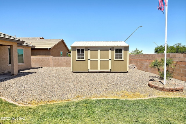 11710 W Boll Bloom Dr, Marana, AZ 85653 - view of shed with a fenced backyard