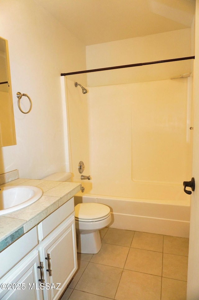 100 N Dale Rd, Pearce, AZ 85625 - bathroom with vanity, tile patterned floors, bathing tub / shower combination, and toilet