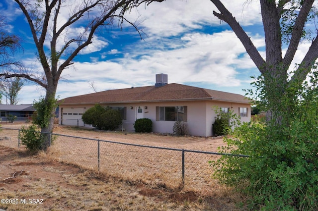 100 N Dale Rd, Pearce, AZ 85625 - ranch-style house with an attached garage, stucco siding, and dirt driveway