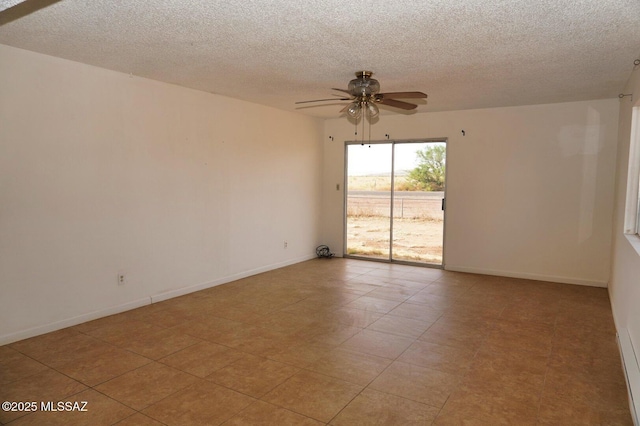 100 N Dale Rd, Pearce, AZ 85625 - spare room with ceiling fan, a textured ceiling, and baseboards