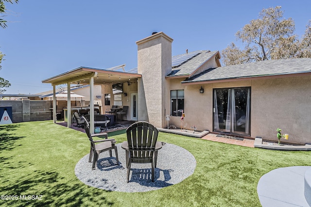 9650 N Gyor Pl, Tucson, AZ 85742 - view of yard with a patio and an outdoor living space